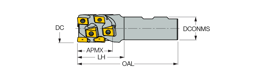 Iscar Thailand | Milling > Indexable > Shell Mills > ‎T490 LNK-13