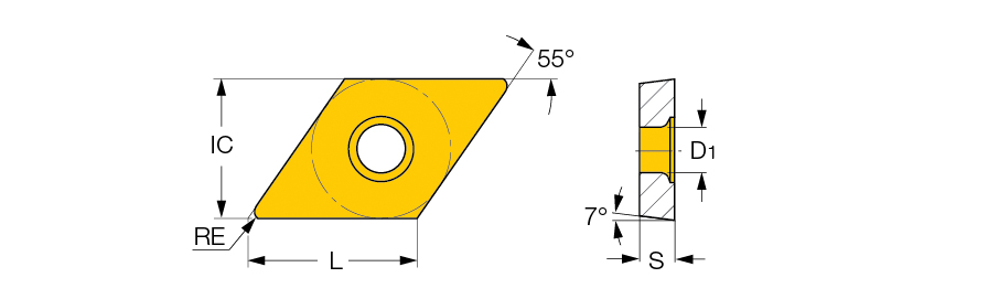 DCMT 11T304-14 IC830